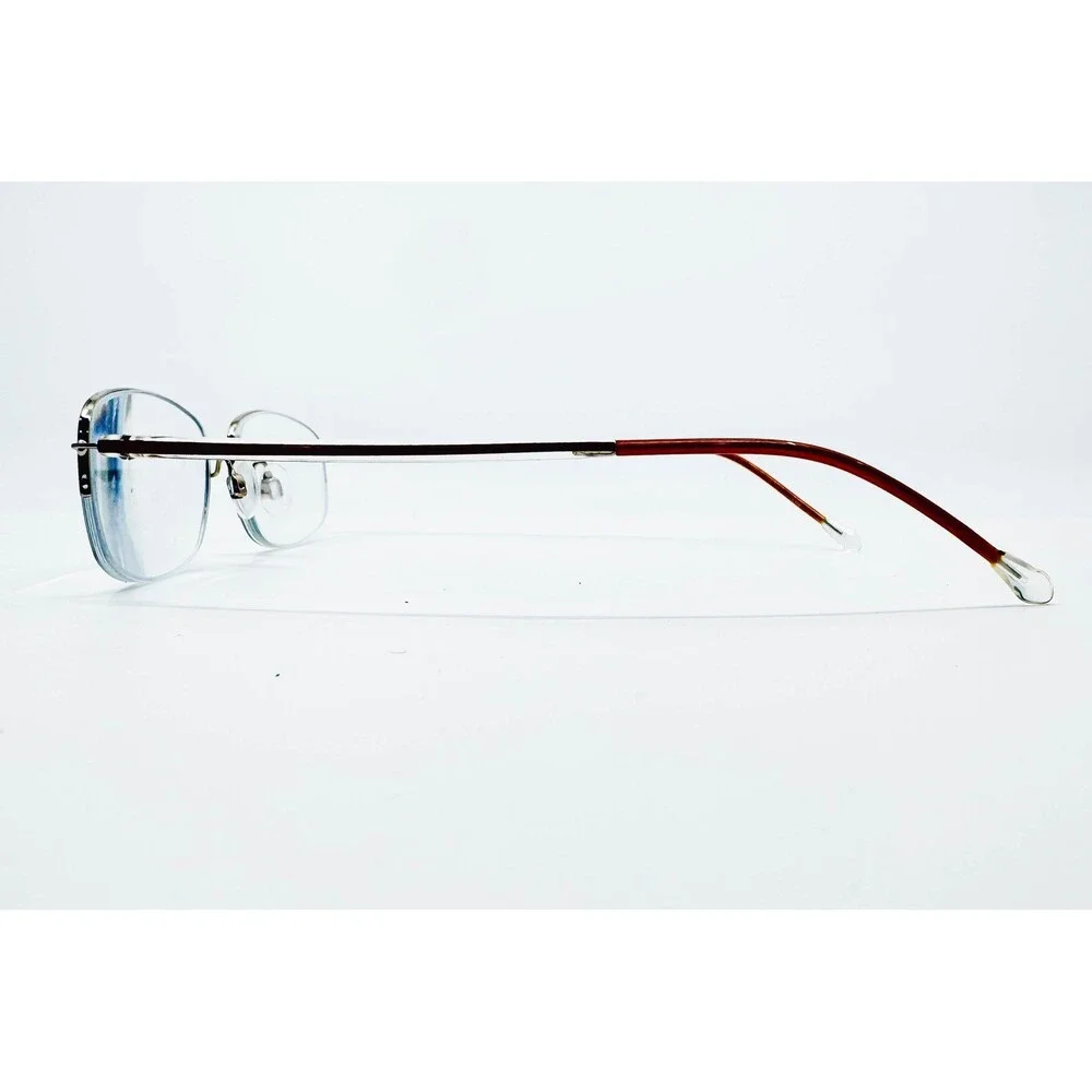 Gloria Vanderbilt Eyeglasses Womens Brown Semi Rimless Theta 10 234 140
